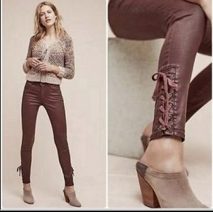 Pilcro & the Letterpress Lace-Up Ankle Jeans